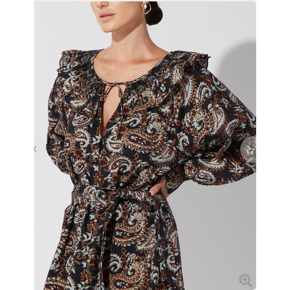 CLEOBELLA NWT Carolyn Paisley Print Mini Dress // L - Picture 16 of 16